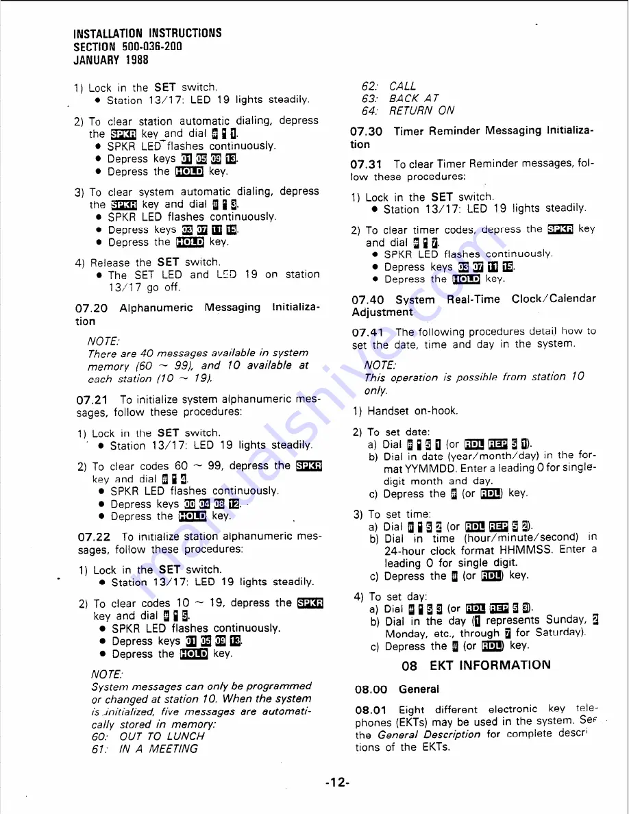 Panasonic Strata Se General Description Manual Download Page 42