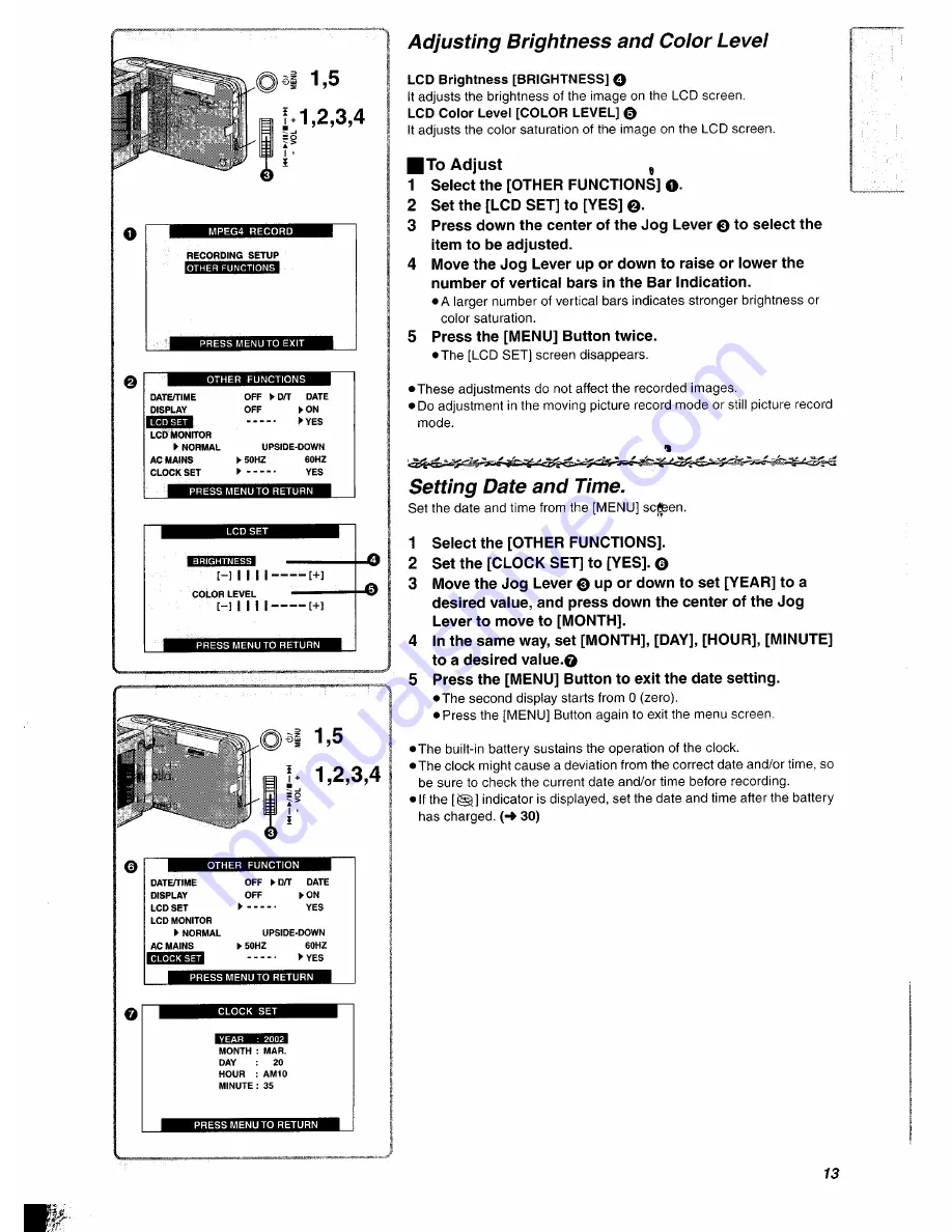 Panasonic SVAV10U - SD MULTI AV DEVICE Operating Instructions Manual Download Page 13