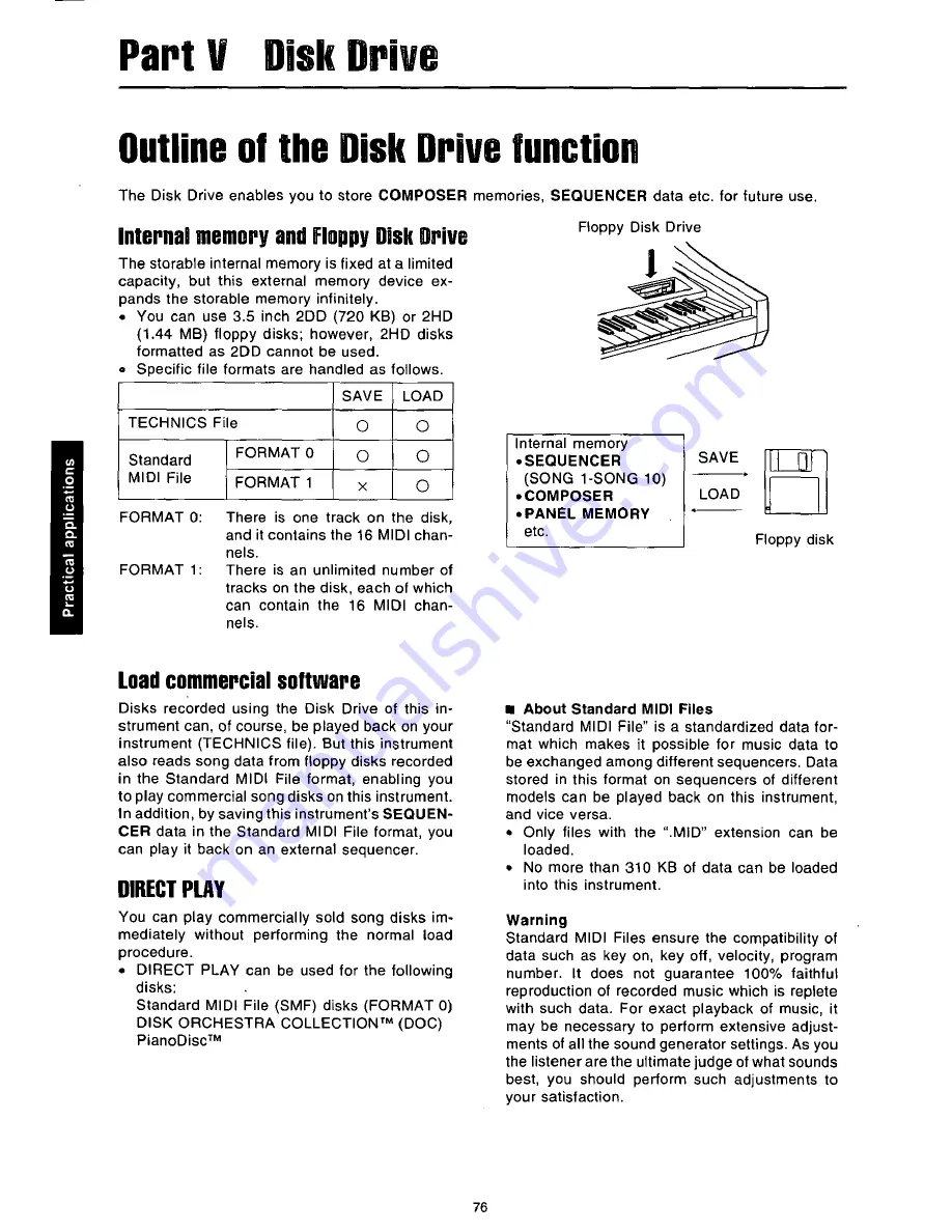 Panasonic SX-PR53 Owner'S Manual Download Page 78