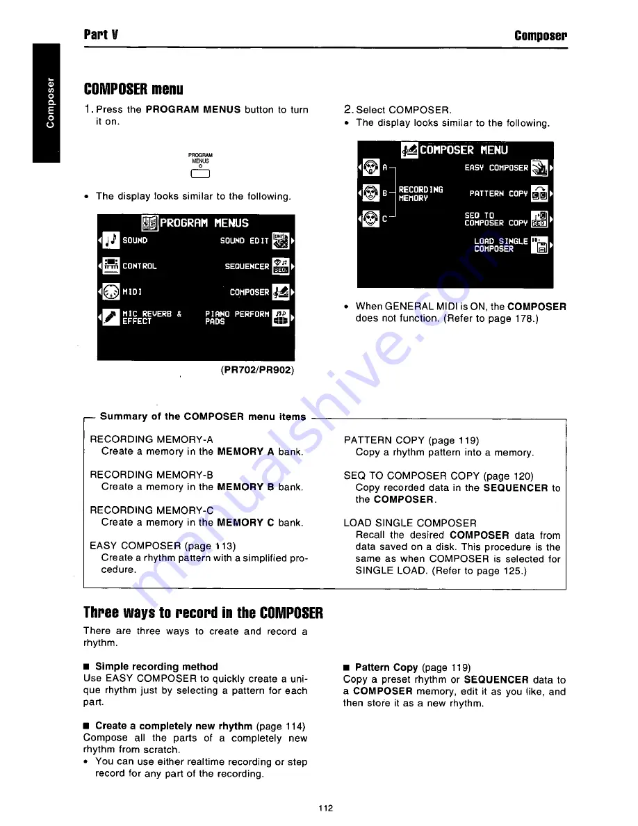 Panasonic SX-PR602 Скачать руководство пользователя страница 112