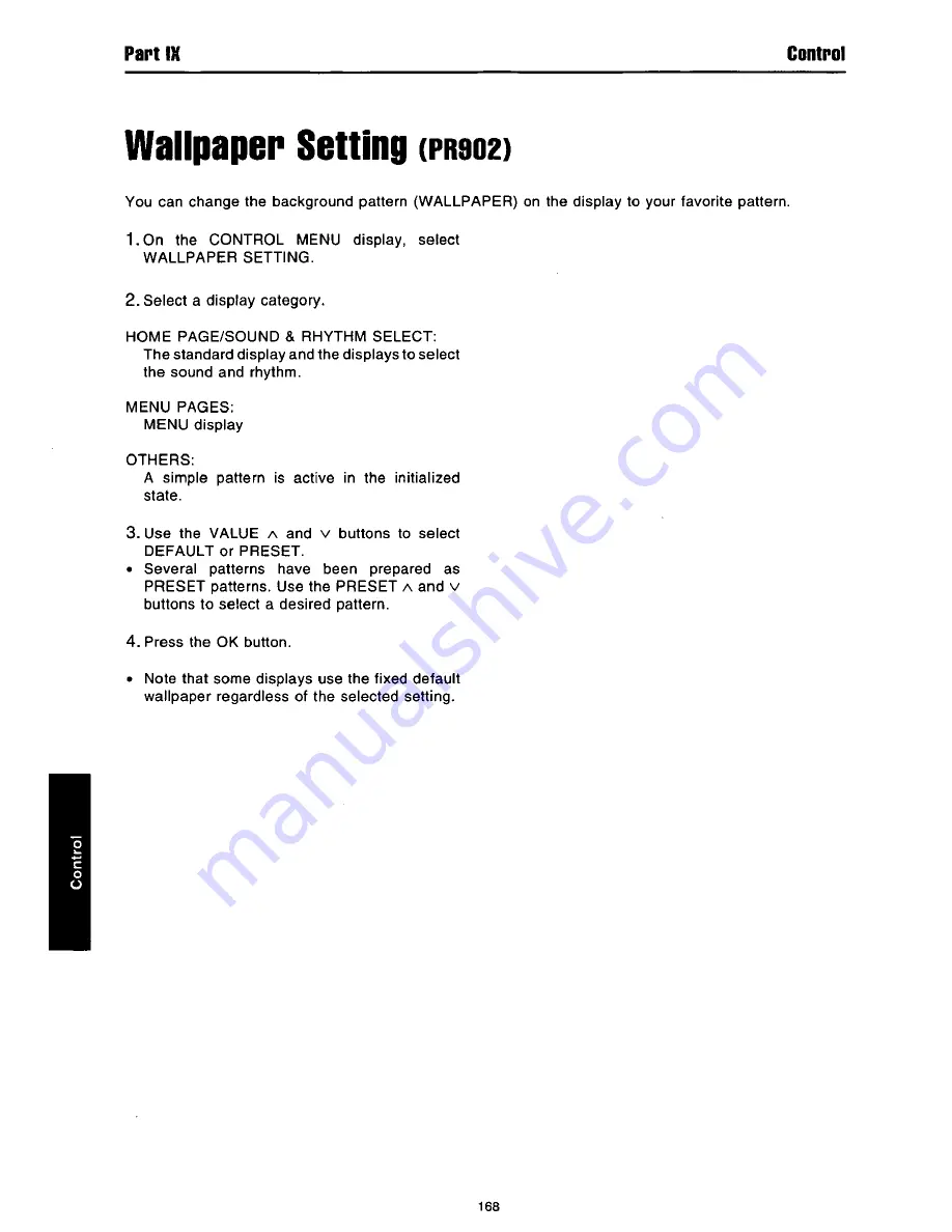 Panasonic SX-PR602 Operating Manual Download Page 168