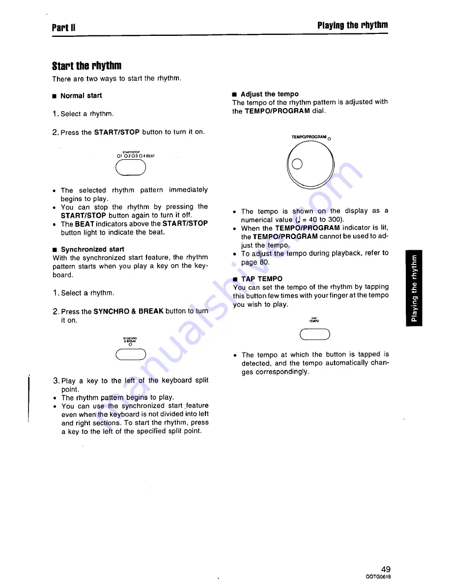 Panasonic SXKN6500 - ELECTRONIC KEYBOARD Owner'S Manual Download Page 49