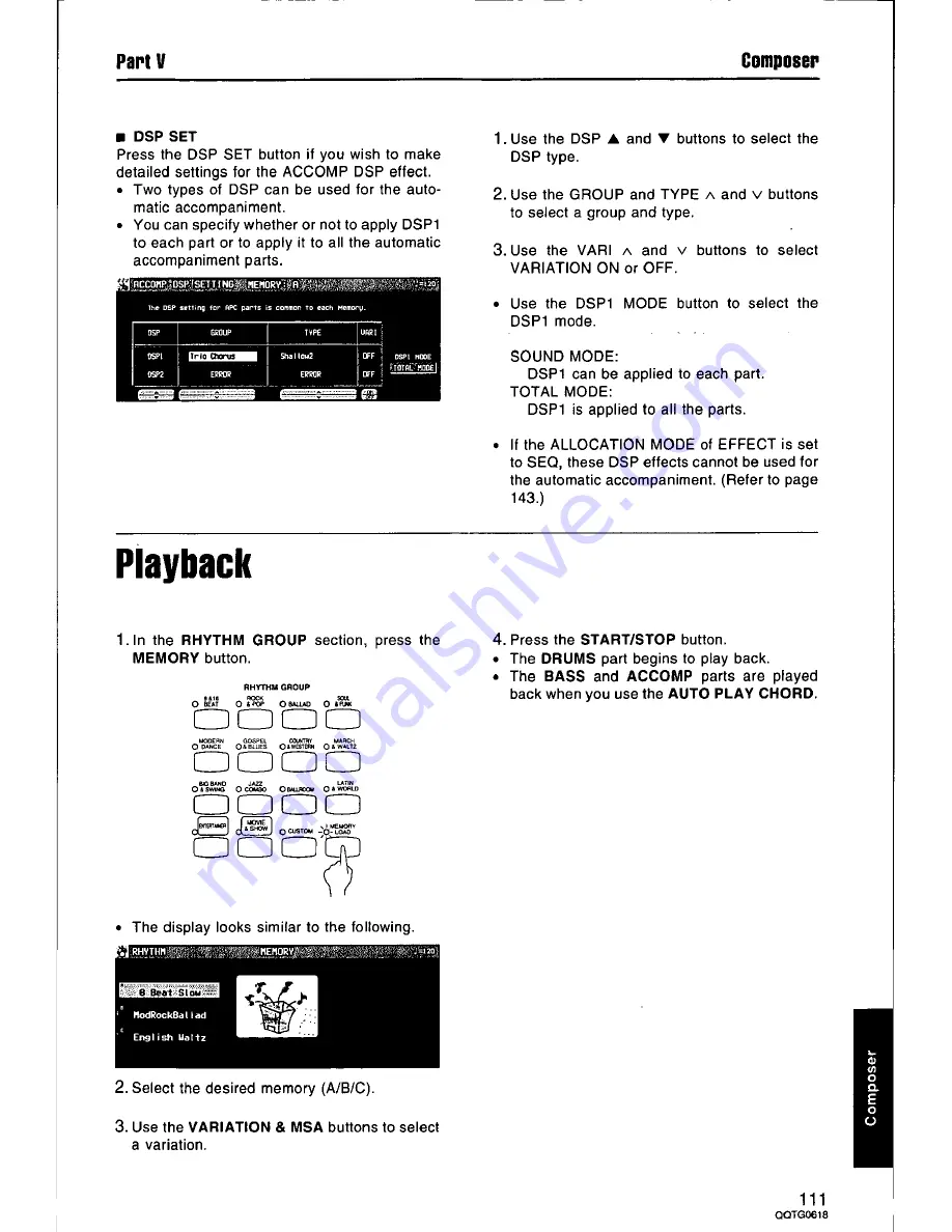 Panasonic SXKN6500 - ELECTRONIC KEYBOARD Owner'S Manual Download Page 111