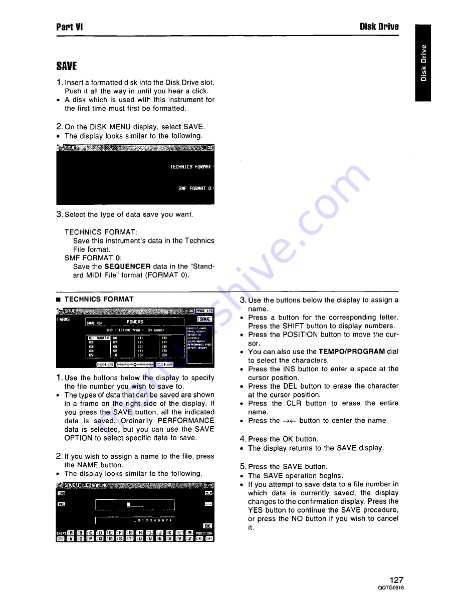 Panasonic SXKN6500 - ELECTRONIC KEYBOARD Owner'S Manual Download Page 127