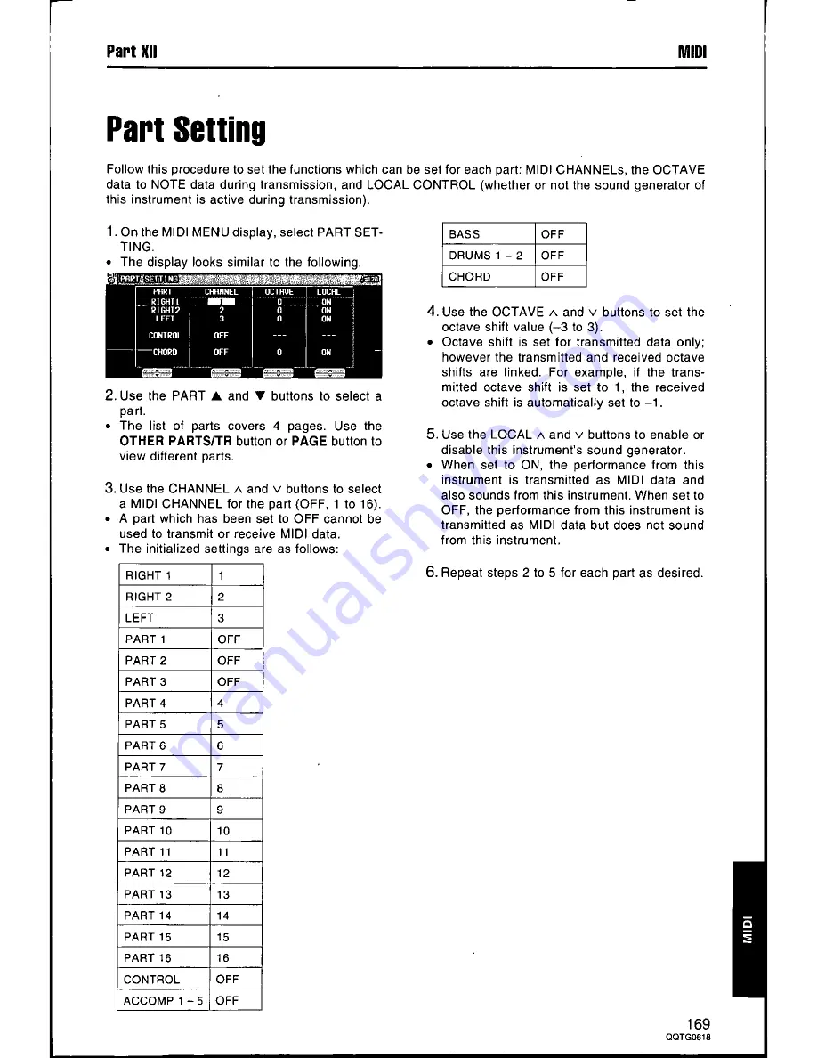 Panasonic SXKN6500 - ELECTRONIC KEYBOARD Owner'S Manual Download Page 169