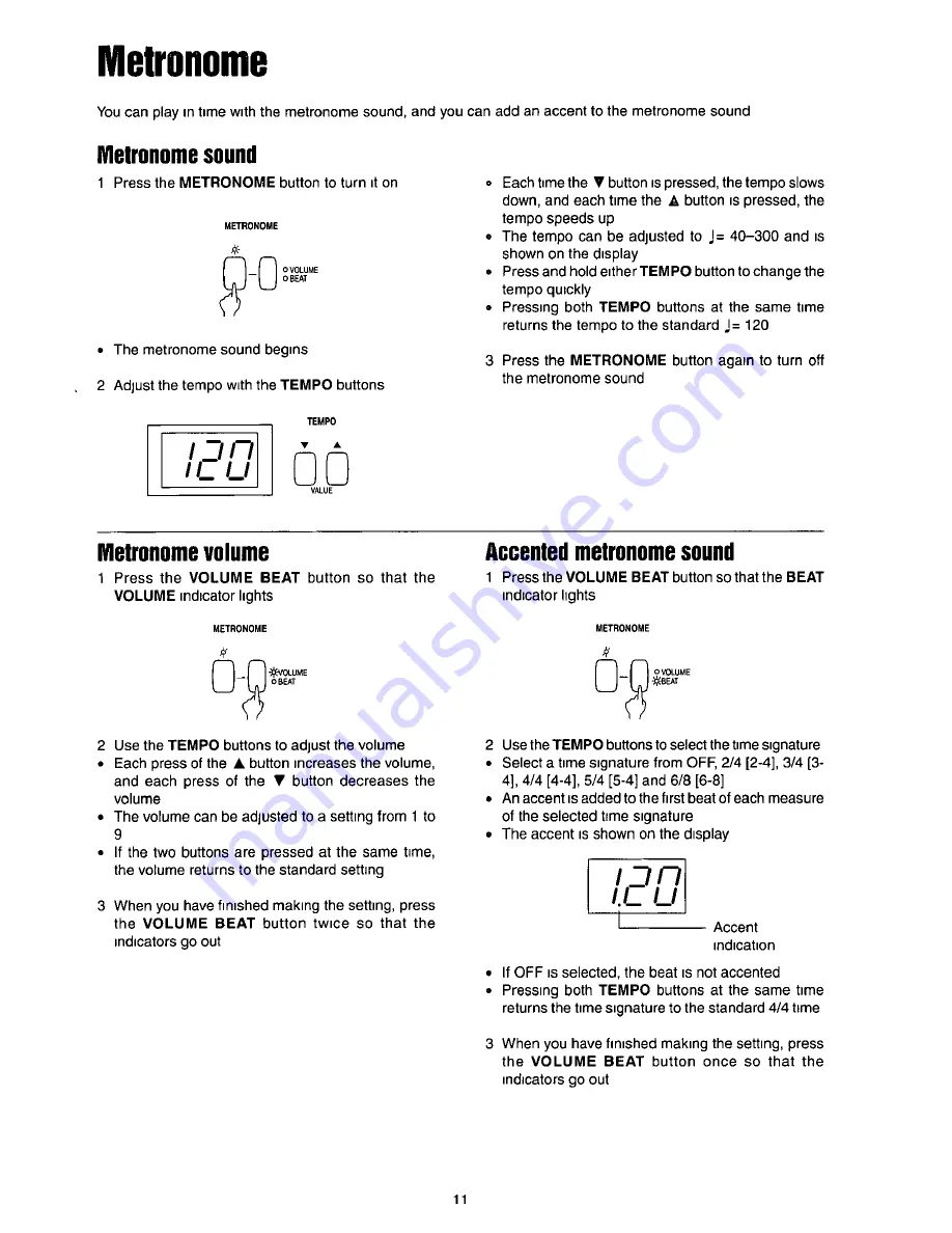 Panasonic SXPX224 - ELECTRONIC PIANO Operating Manual Download Page 13