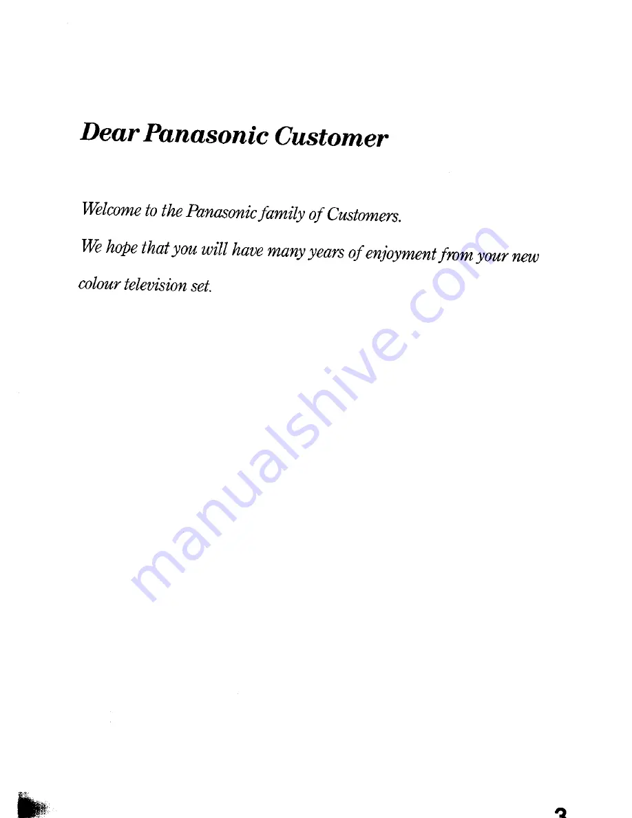 Panasonic TC-21T1Z Operating Instructions Manual Download Page 3