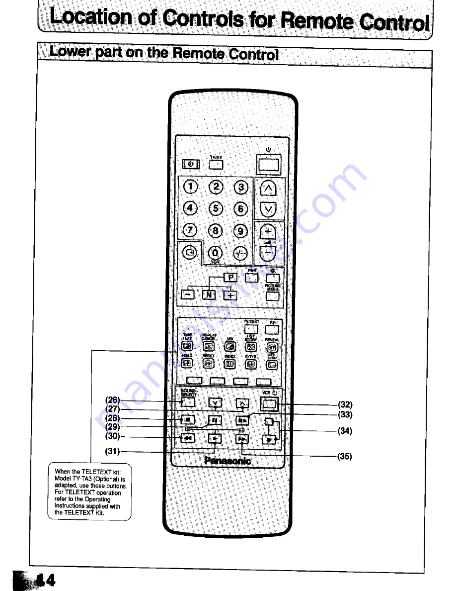 Panasonic TC-21T1Z Скачать руководство пользователя страница 14