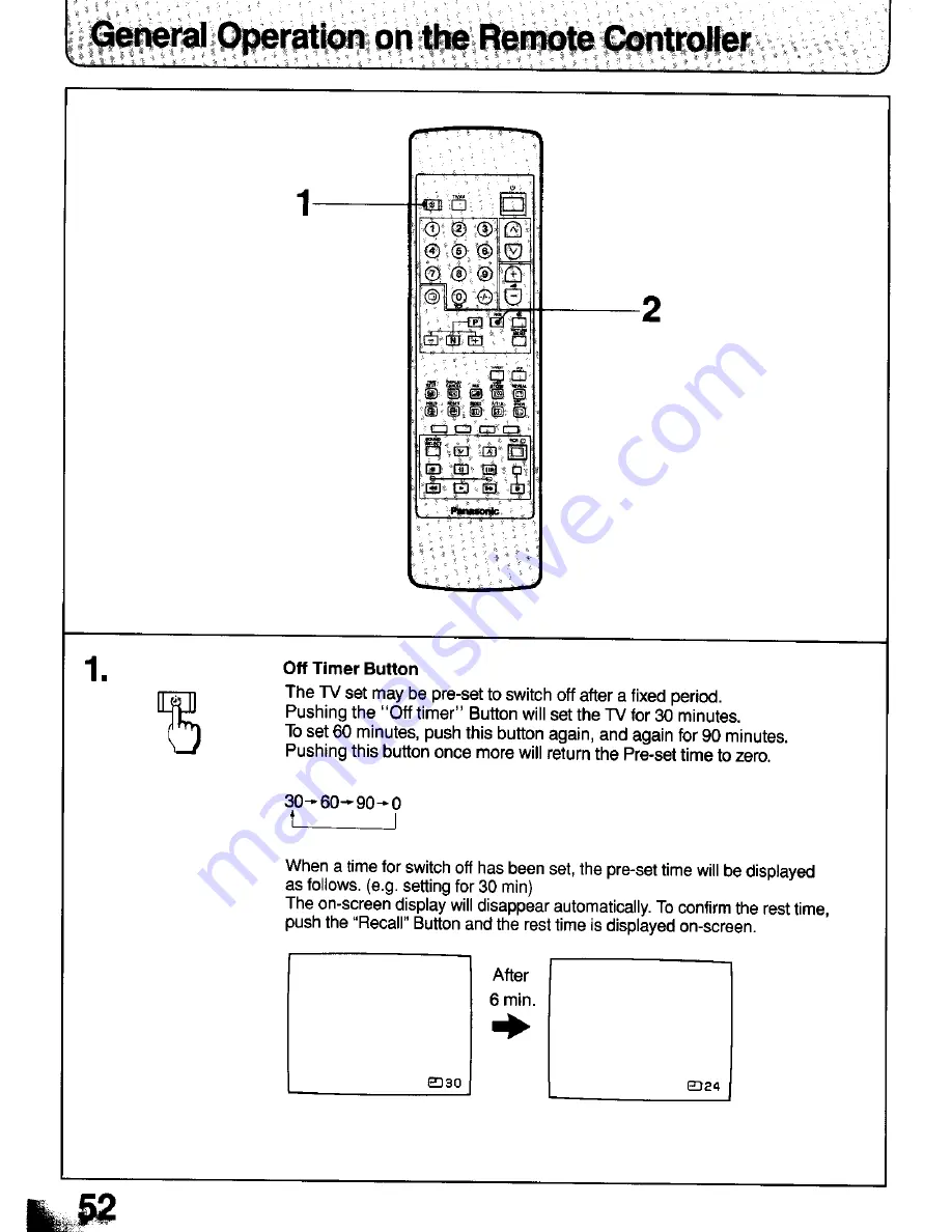 Panasonic TC-21T1Z Operating Instructions Manual Download Page 54