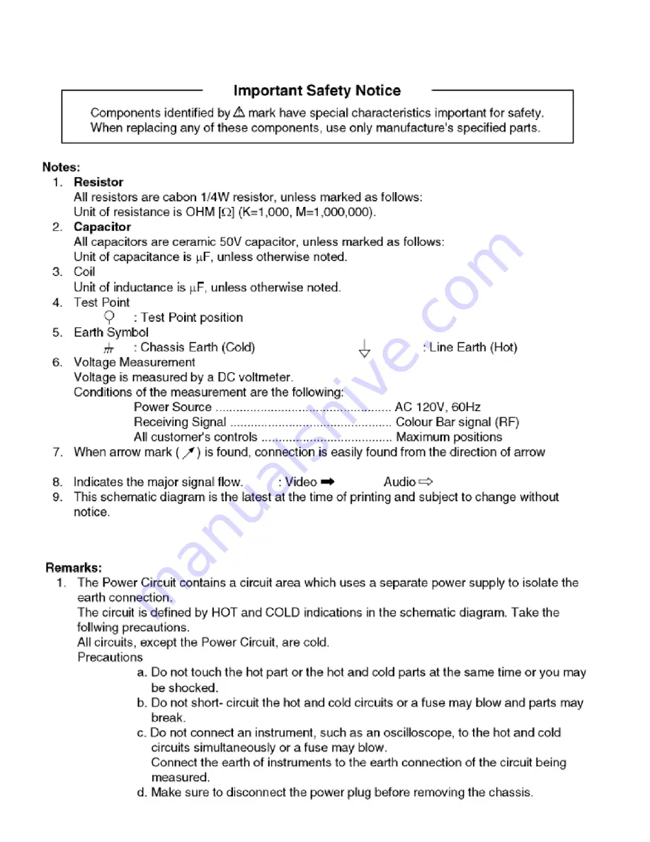 Panasonic TC-23LX60, TC-26LX60C, TC-26LX60L, TC-32LX60C, TC-32LX60L Service Manual Download Page 22