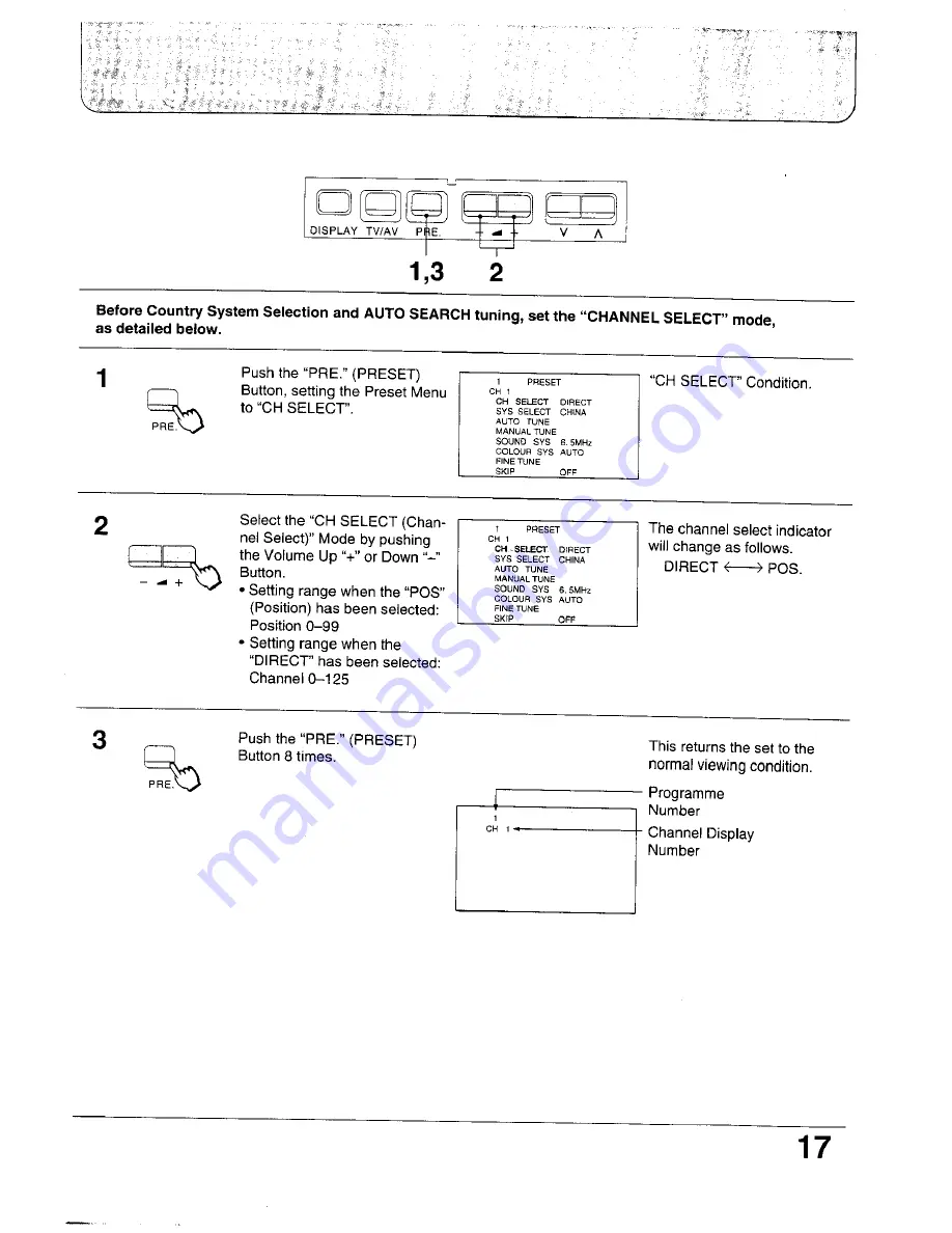 Panasonic TC-24WG10 Series Operating Instructions Manual Download Page 17