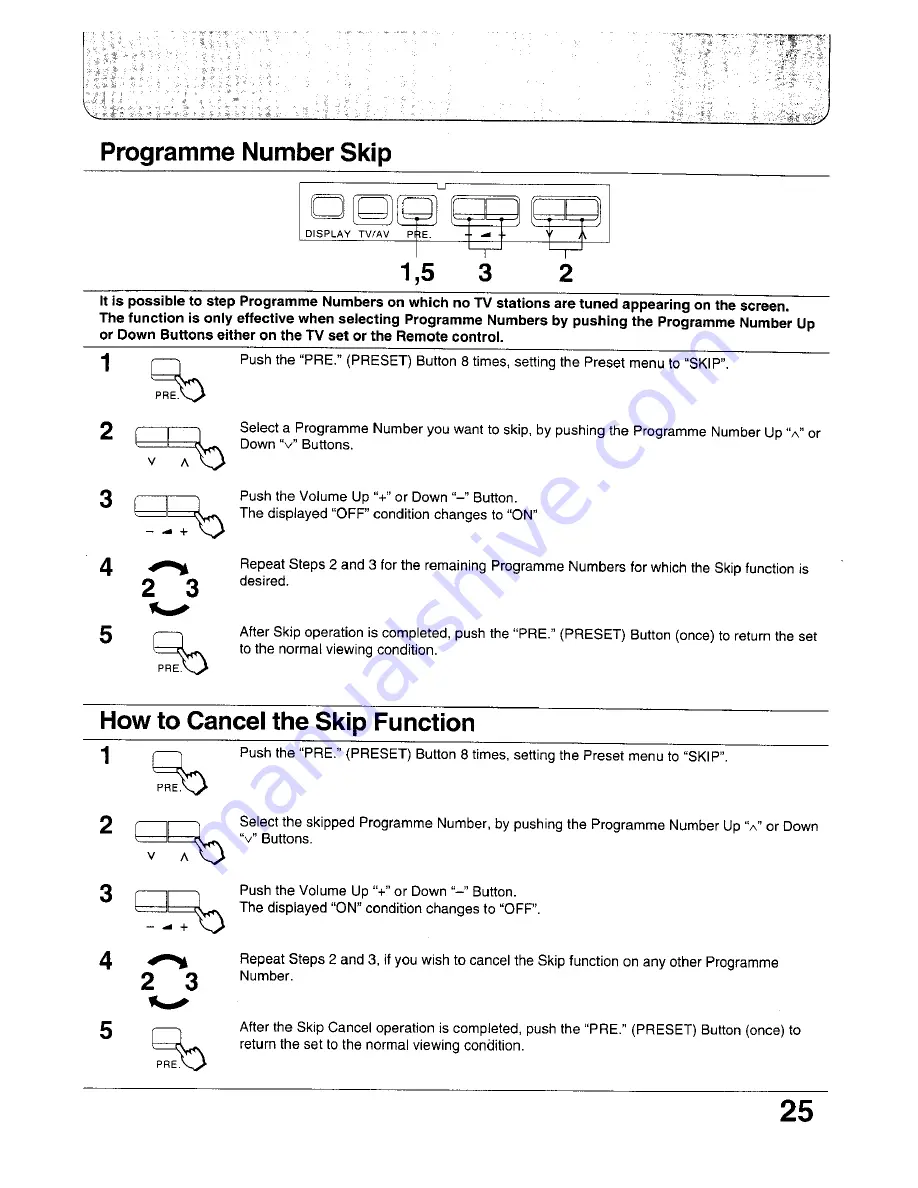 Panasonic TC-24WG10 Series Operating Instructions Manual Download Page 25