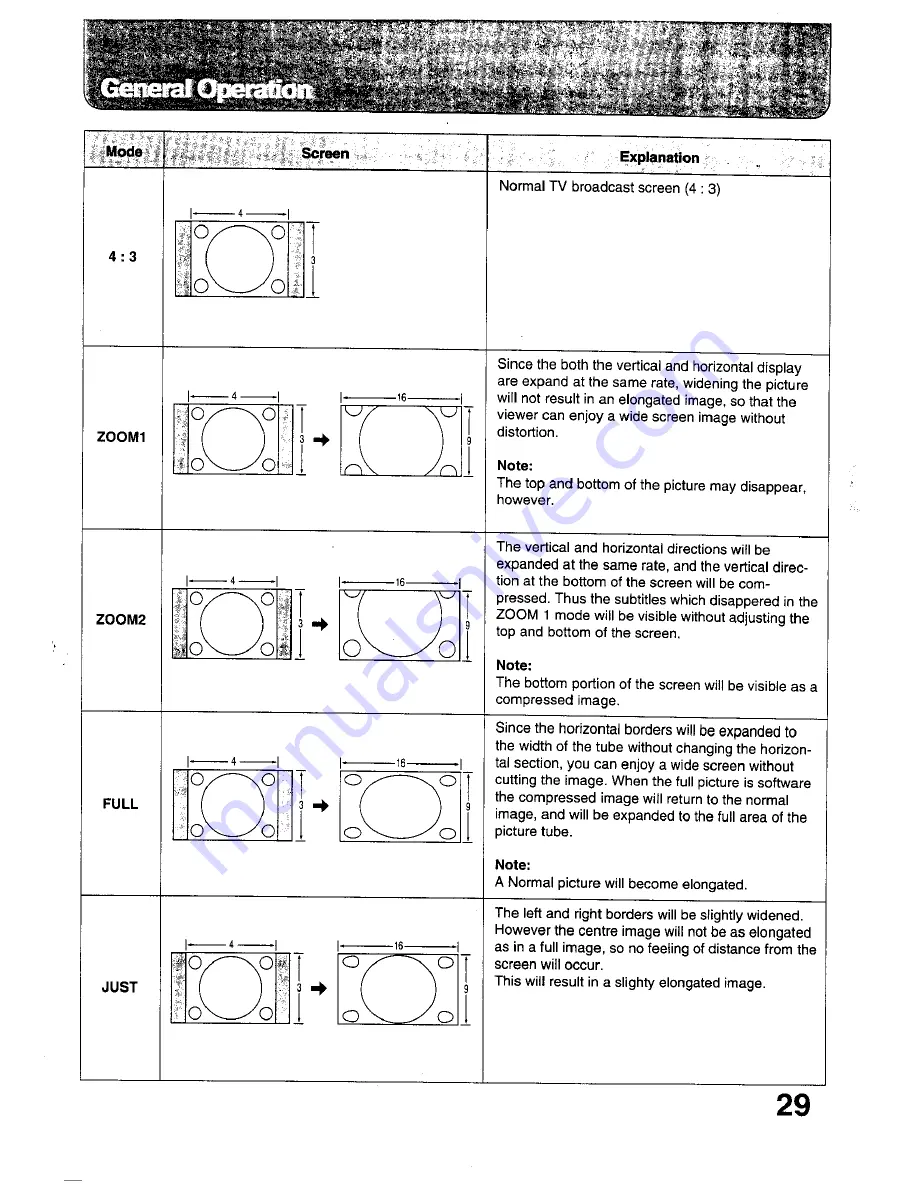 Panasonic TC-24WG10 Series Operating Instructions Manual Download Page 29