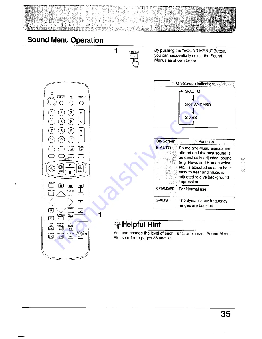 Panasonic TC-24WG10 Series Operating Instructions Manual Download Page 35