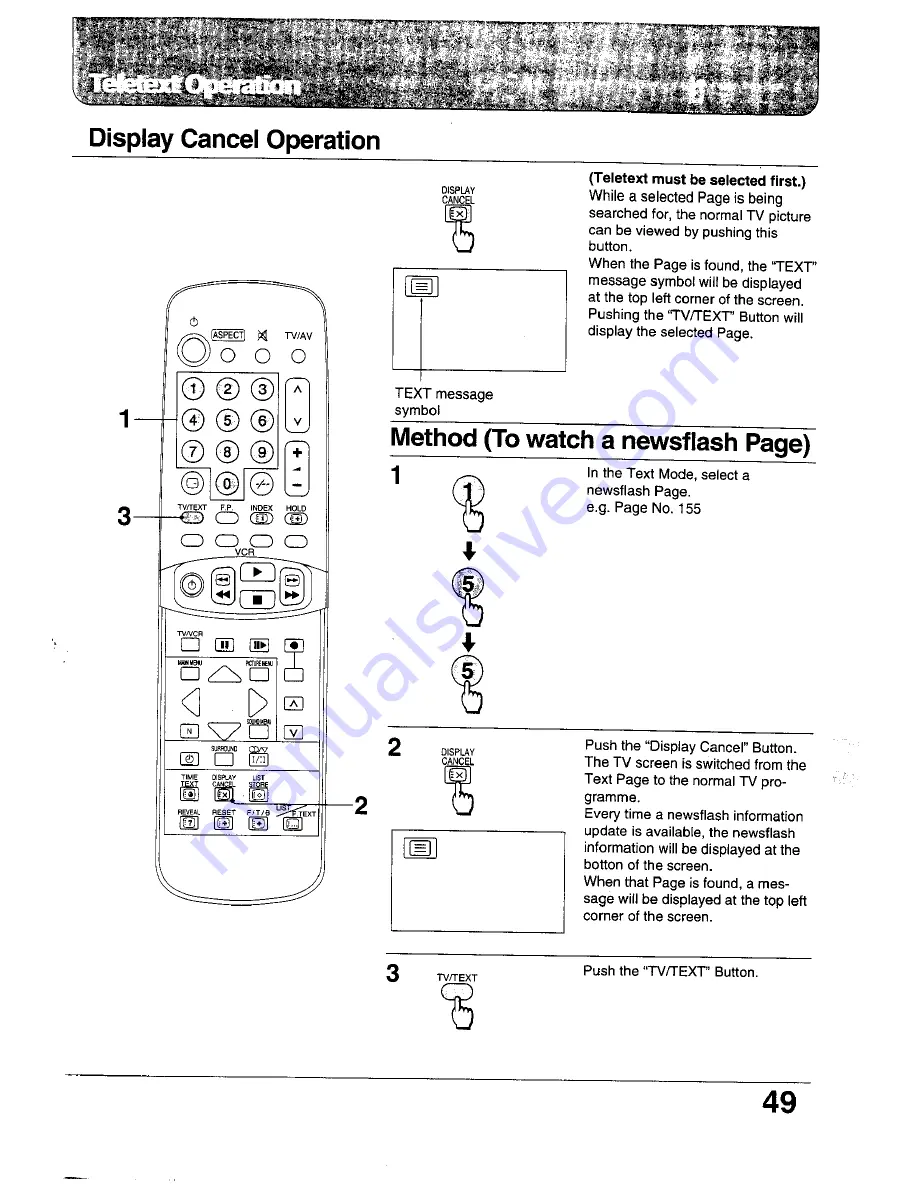 Panasonic TC-24WG10 Series Operating Instructions Manual Download Page 49