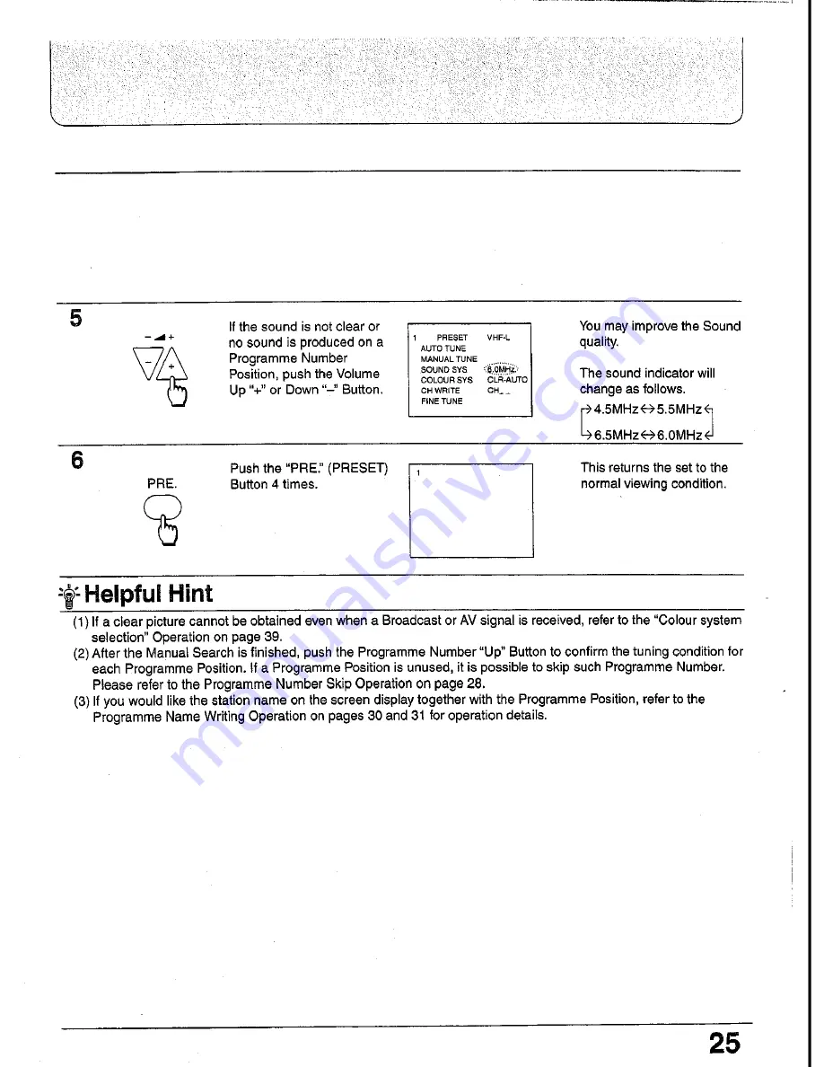 Panasonic TC-25V30H Operating Instrucktions Download Page 24