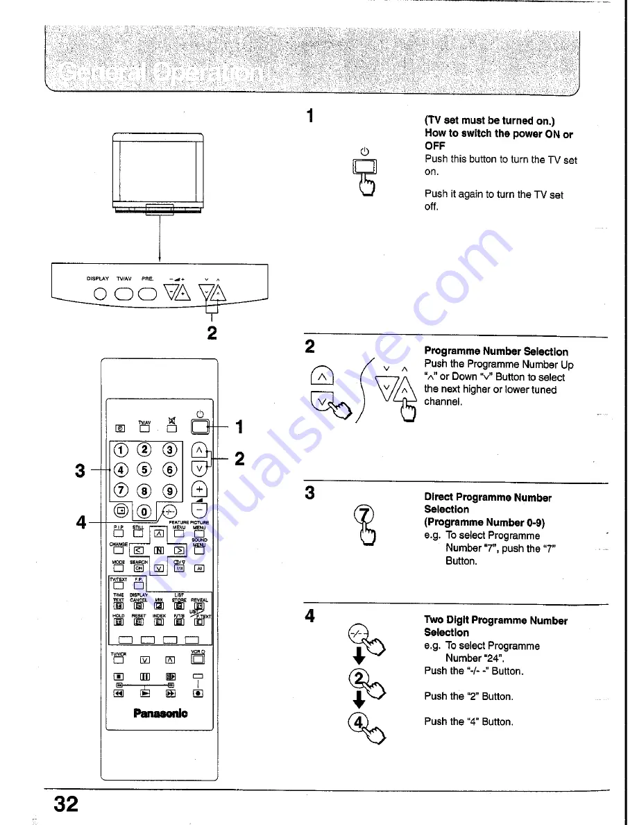 Panasonic TC-25V30H Operating Instrucktions Download Page 31