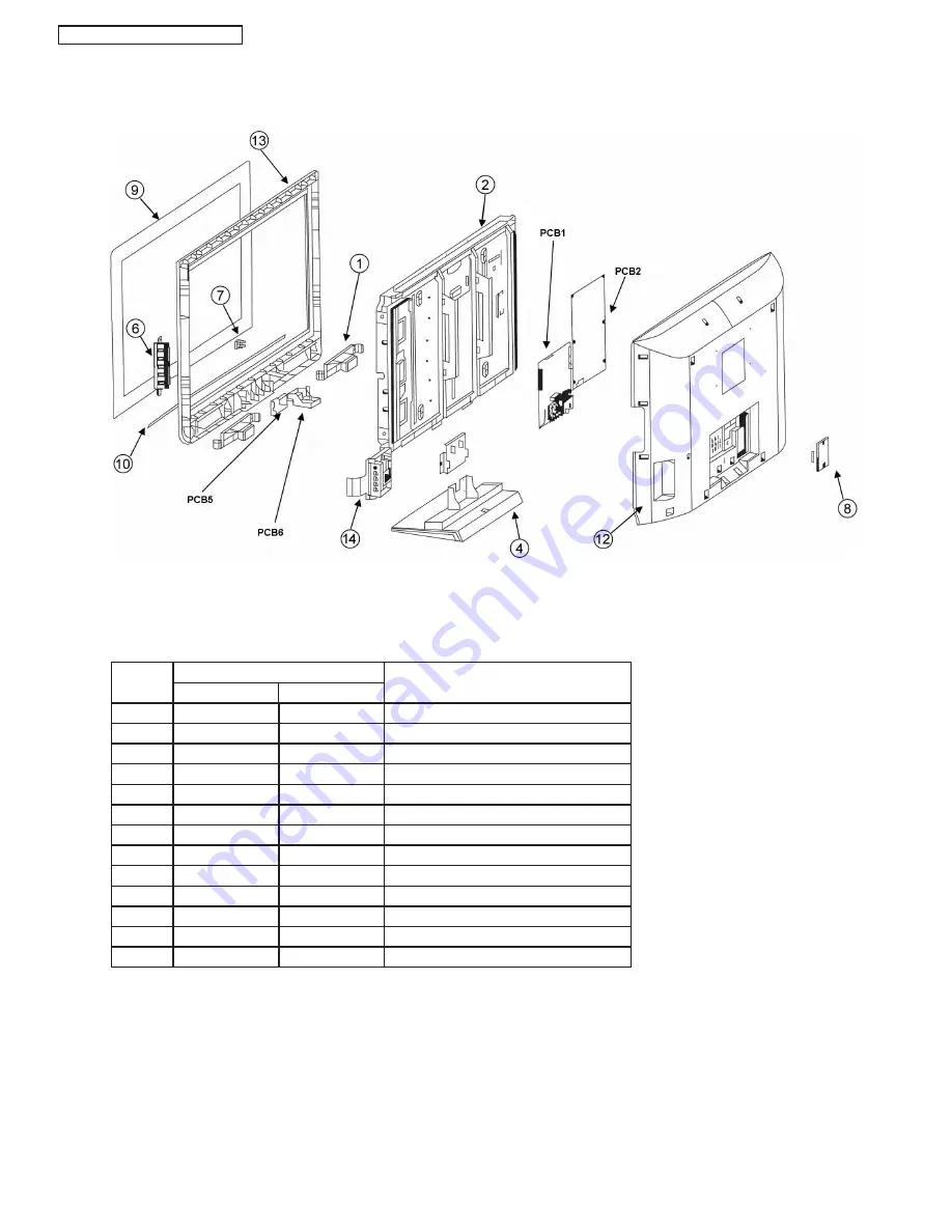 Panasonic TC-32LX80LA Service Manual Download Page 46