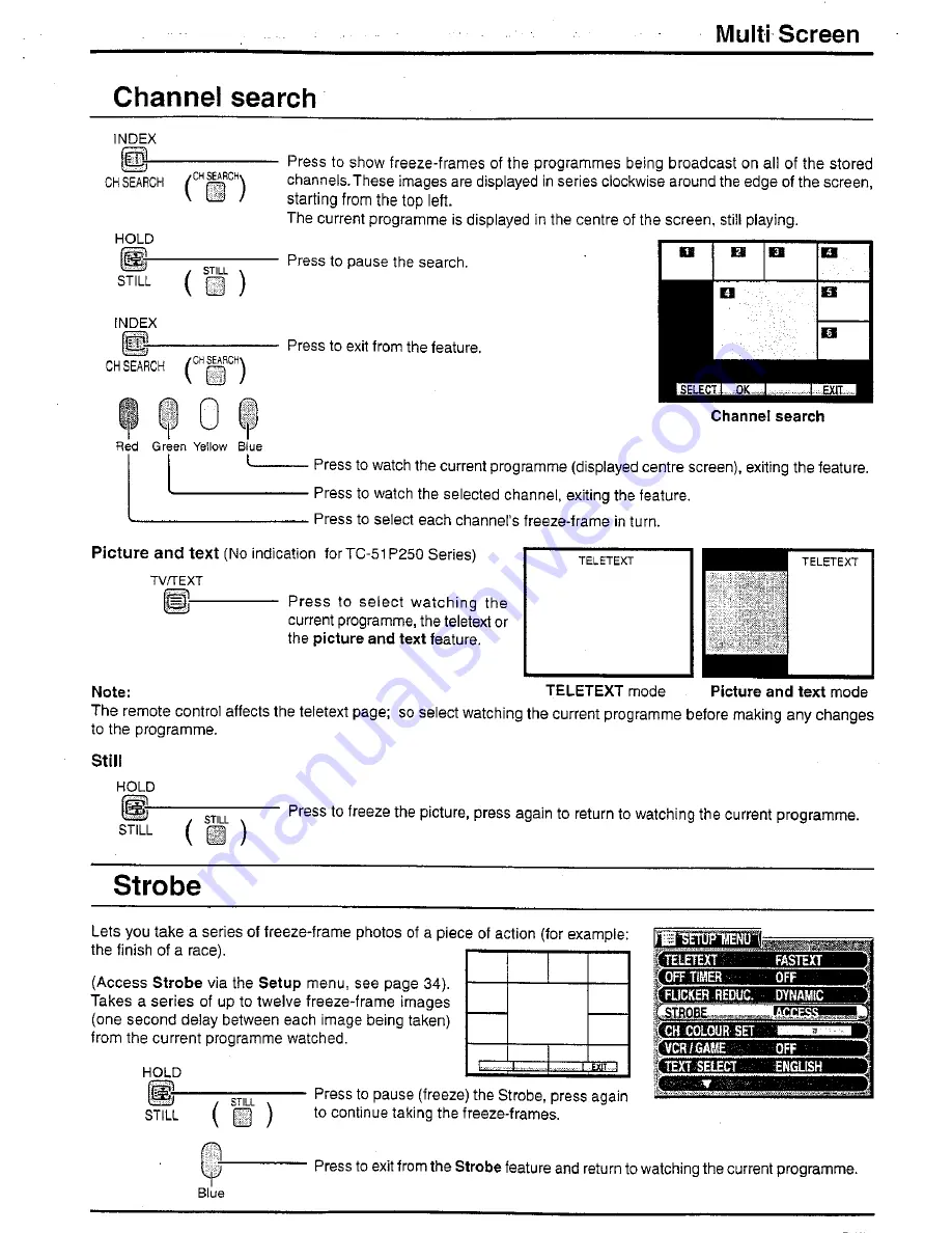 Panasonic TC-51P250 Series Operating Instructions Manual Download Page 37