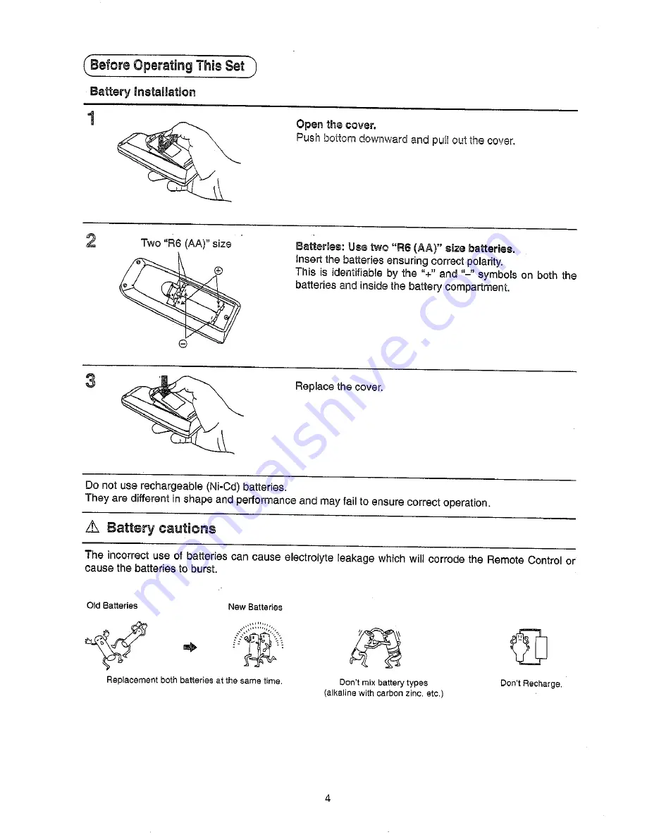 Panasonic TC-51PM10ZQ Operating Instructions Manual Download Page 4