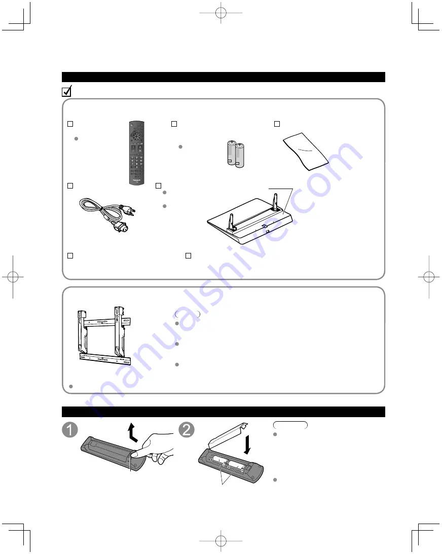 Panasonic TC-P42S1X Quick Start Manual Download Page 8