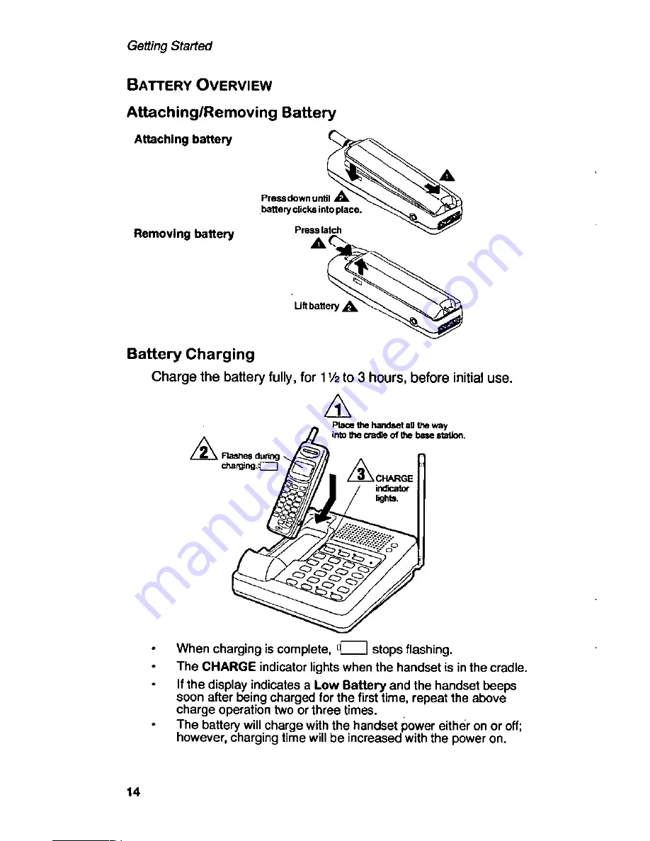 Panasonic Telenium EB-P55S Operating Instructions Manual Download Page 16