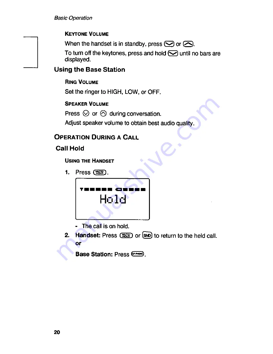 Panasonic Telenium EB-P55S Operating Instructions Manual Download Page 22