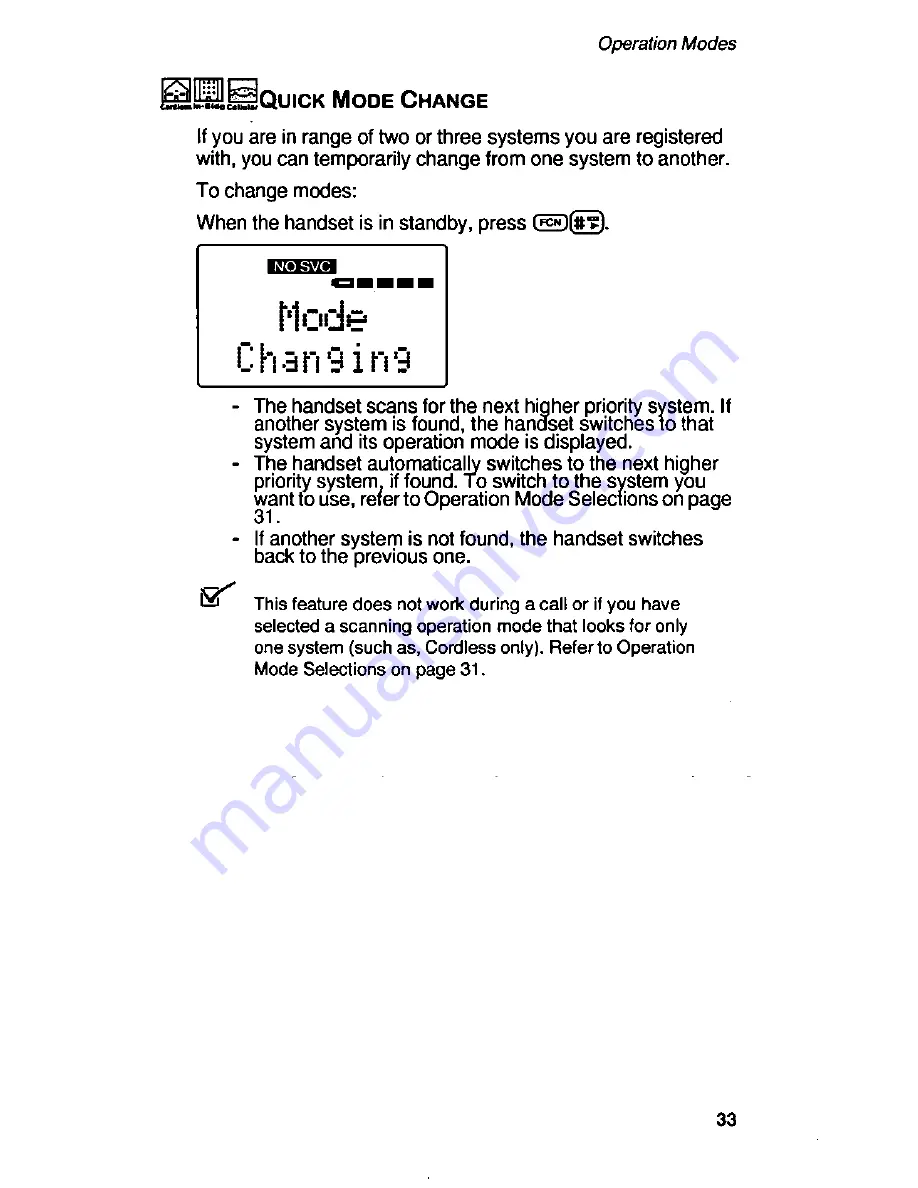 Panasonic Telenium EB-P55S Operating Instructions Manual Download Page 35