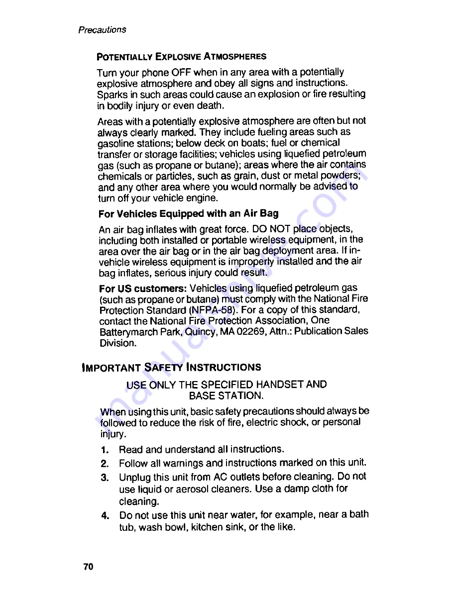 Panasonic Telenium EB-P55S Operating Instructions Manual Download Page 72