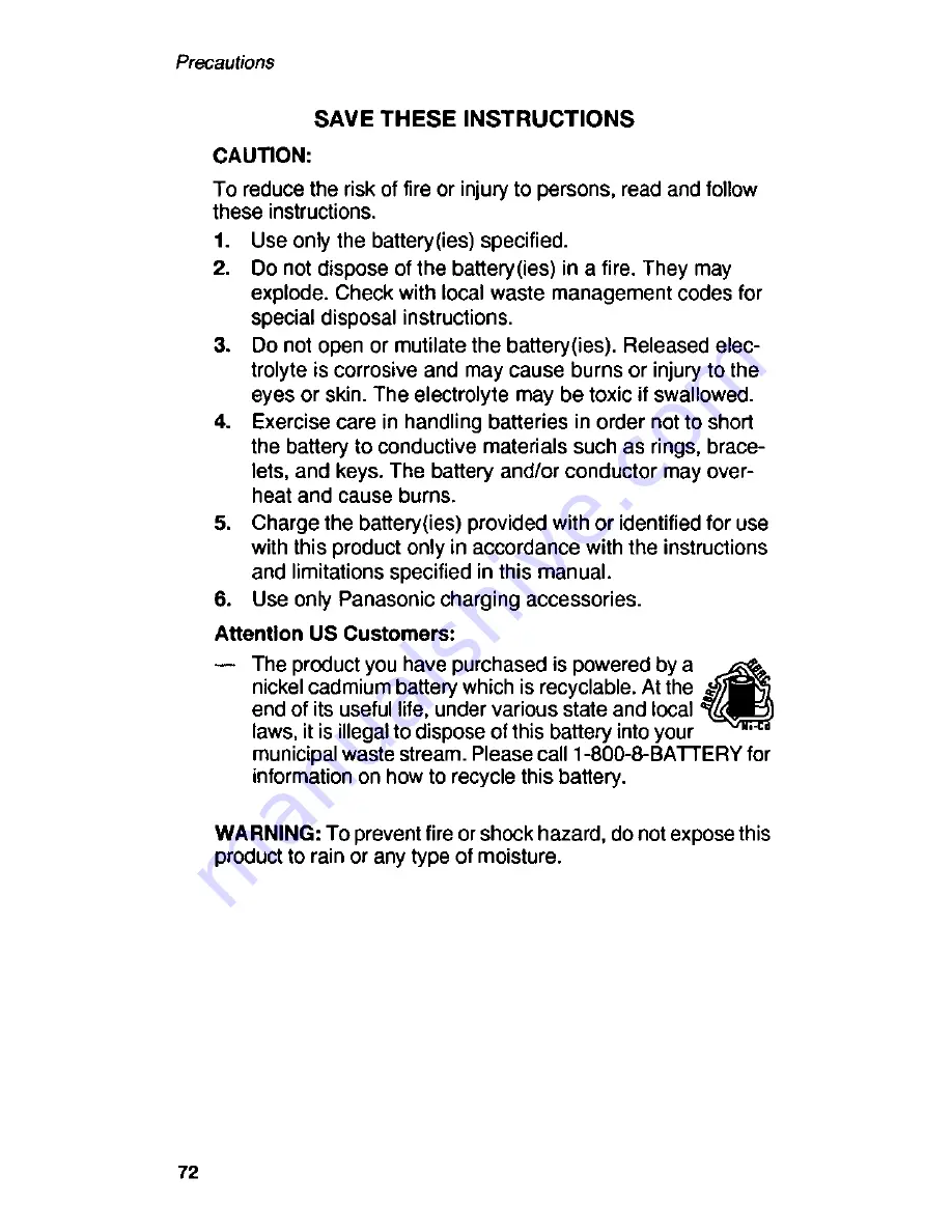 Panasonic Telenium EB-P55S Operating Instructions Manual Download Page 74