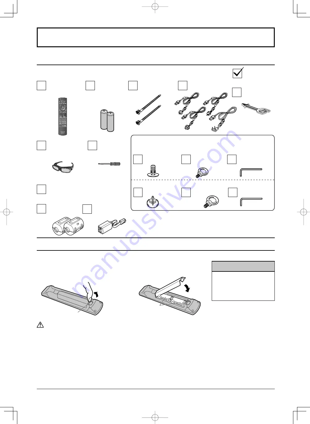 Panasonic TH-103VX200W Operating Instructions Manual Download Page 10