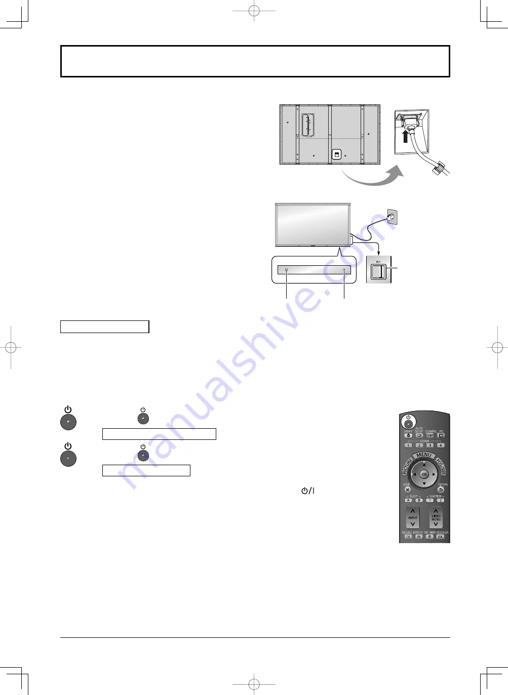 Panasonic TH-103VX200W Operating Instructions Manual Download Page 14