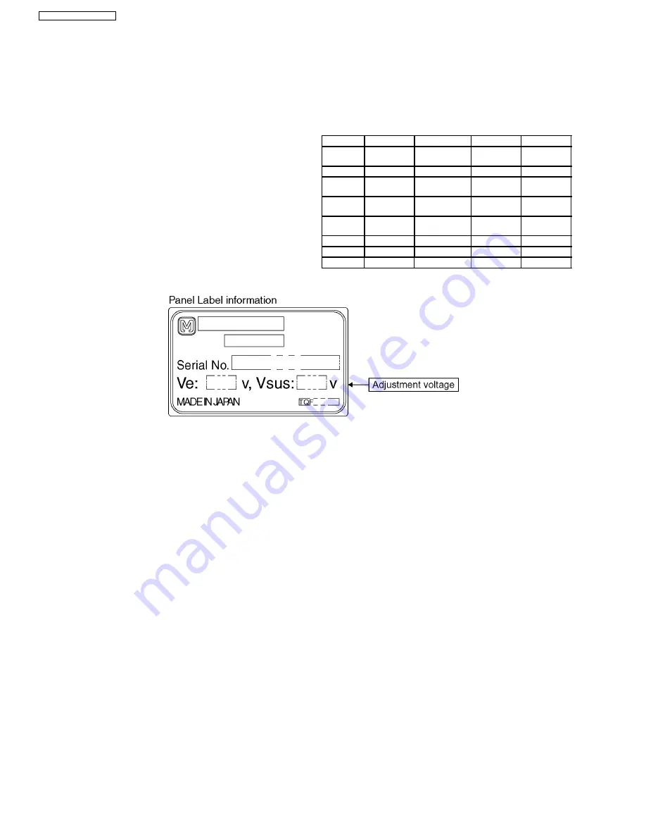 Panasonic TH-37PG9W Service Manual Download Page 24