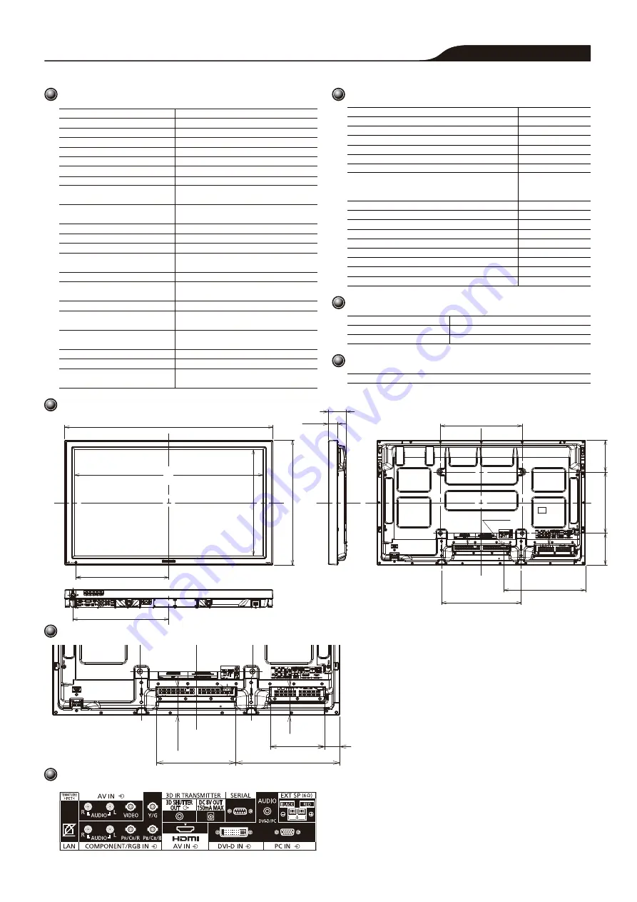 Panasonic TH-42BT300U Specifications Download Page 2