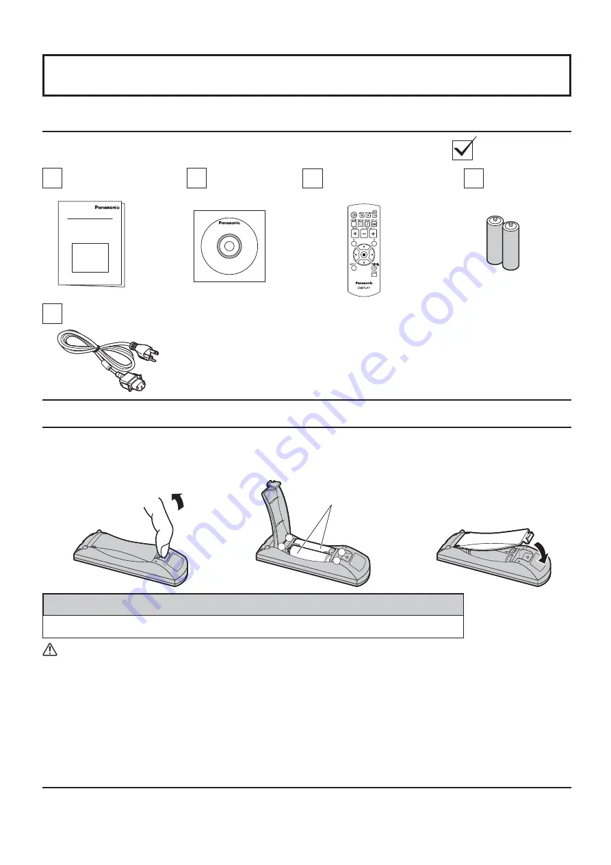 Panasonic TH-42LF25U Operating Instructions Manual Download Page 9