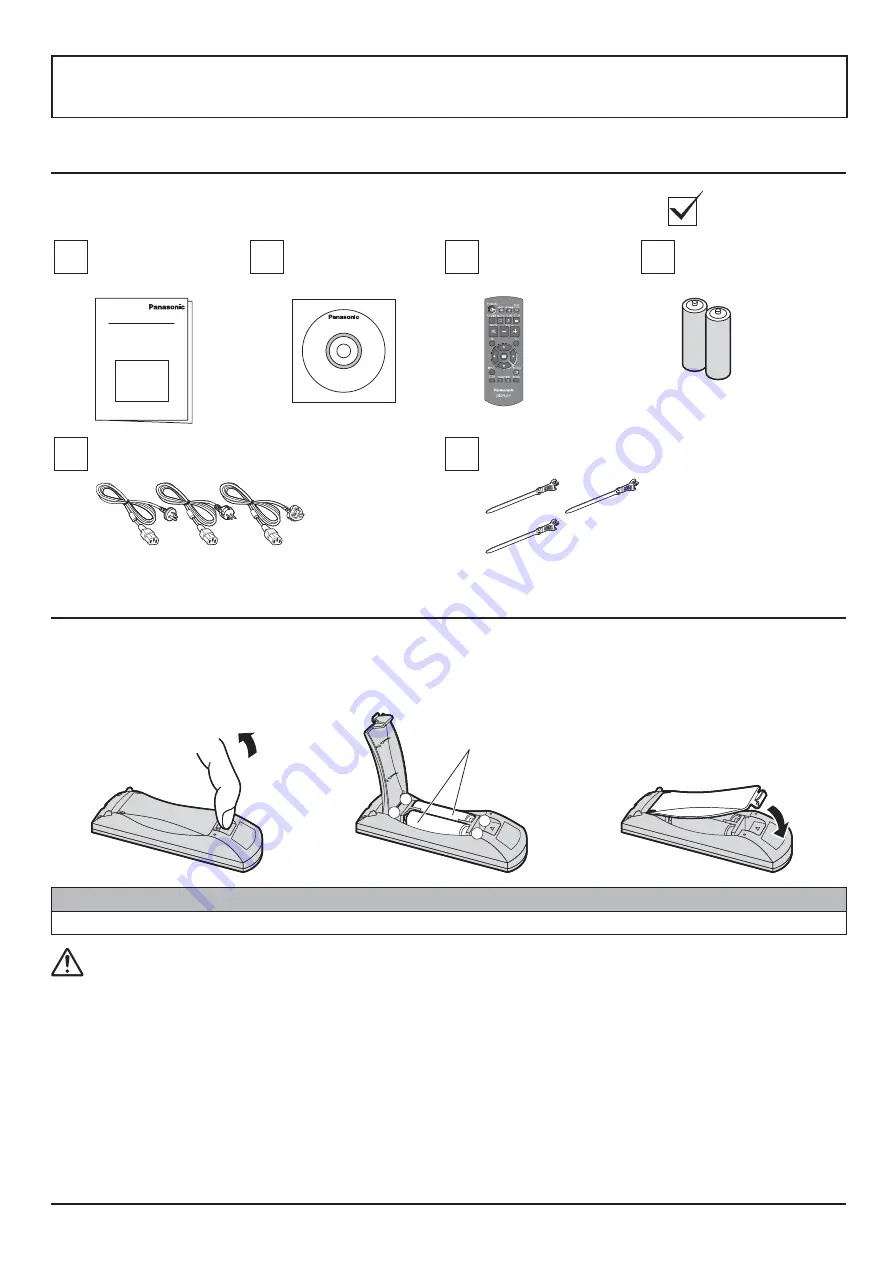 Panasonic TH-42LF60W Operating Instructions Manual Download Page 7