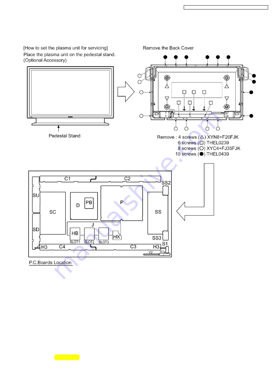 Panasonic TH-42PHD8BK Service Manual Download Page 9