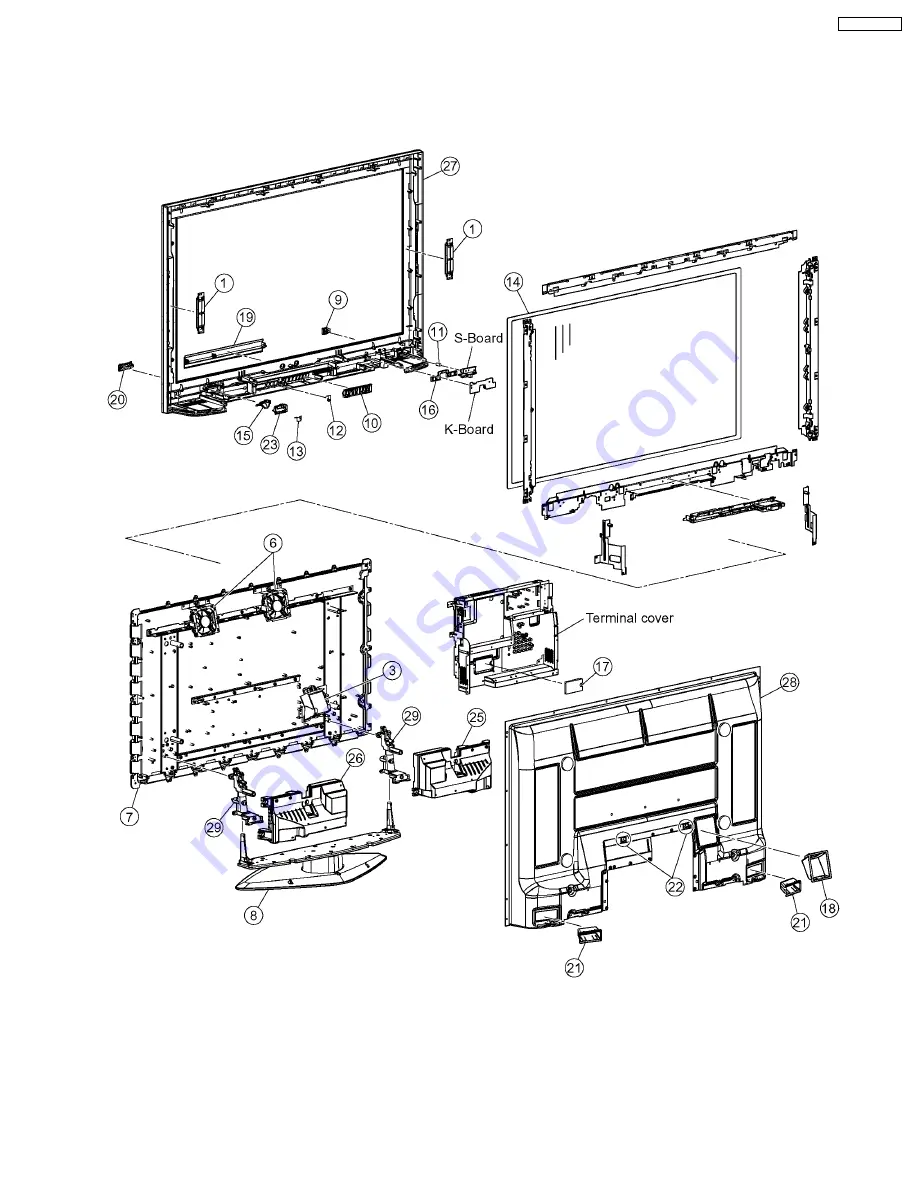 Panasonic TH-42PX600U Service Manual Download Page 131