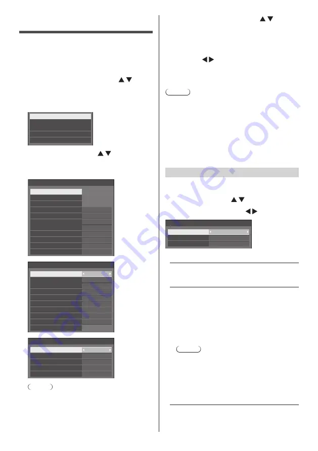 Panasonic TH-42SF1HU Operating Instructions Manual Download Page 60