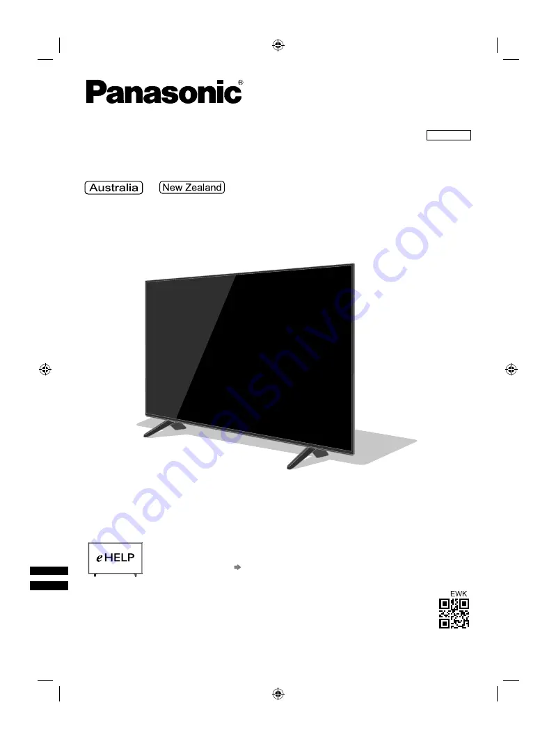 Panasonic TH-43GX600A Operating Instructions Manual Download Page 1