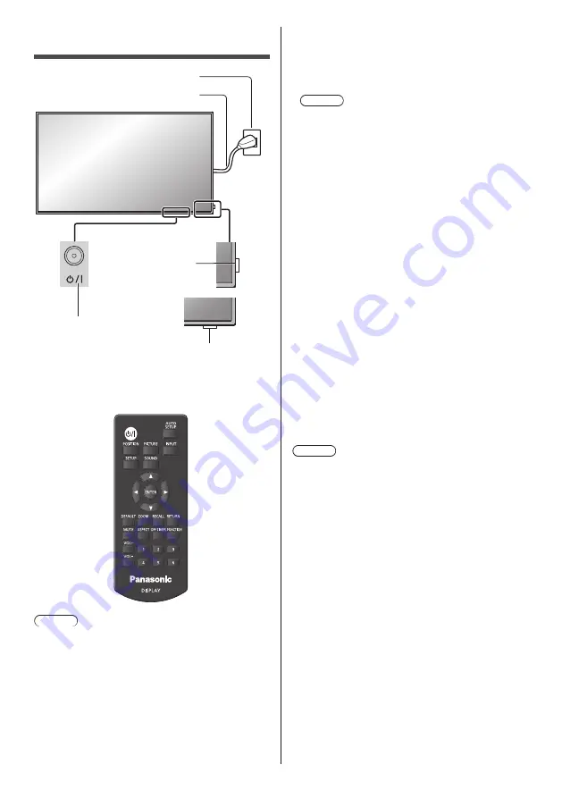 Panasonic TH-43LFE8E Operating Instructions Manual Download Page 25