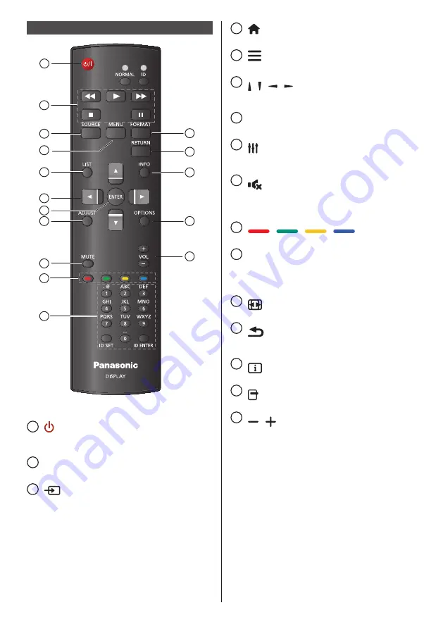 Panasonic TH-49LFV8W: TH-55LFV8U Скачать руководство пользователя страница 14