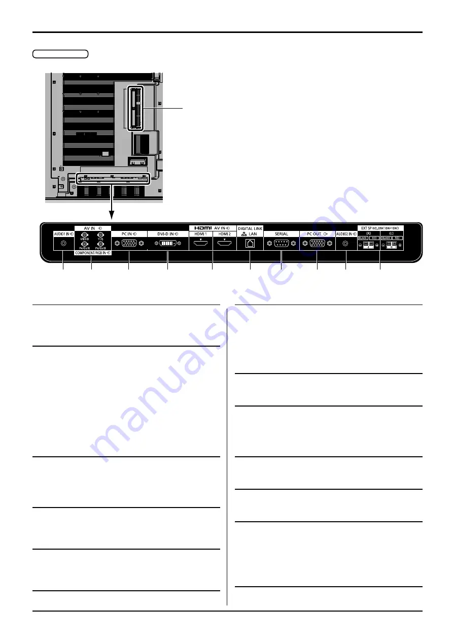 Panasonic TH-50BF1E Operating Instruction Download Page 20