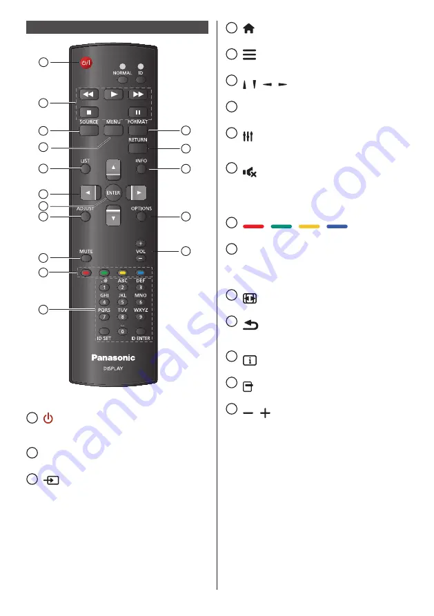 Panasonic TH-55LFV9U Operating Instructions Manual Download Page 14