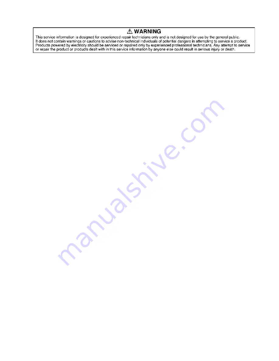 Panasonic TH-L32X10H Service Manual Download Page 3