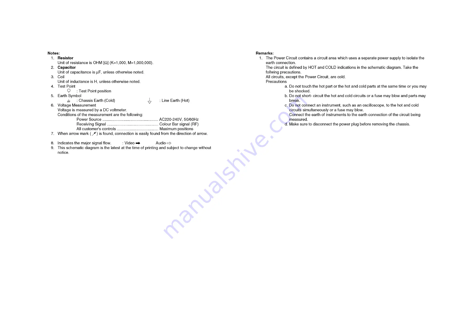 Panasonic TH-P65V10D Service Manual Download Page 47