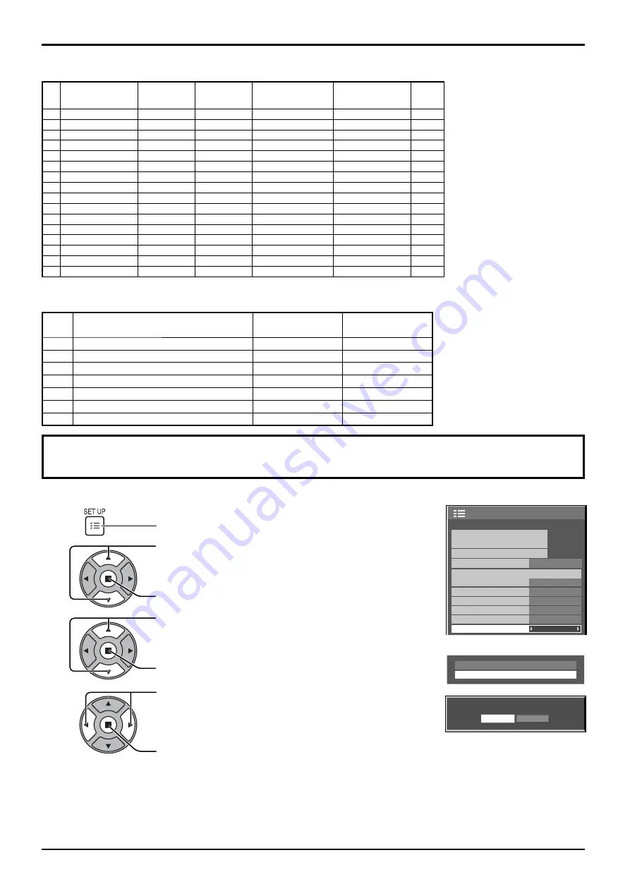 Panasonic TH42LF20E Operating Instructions Manual Download Page 45