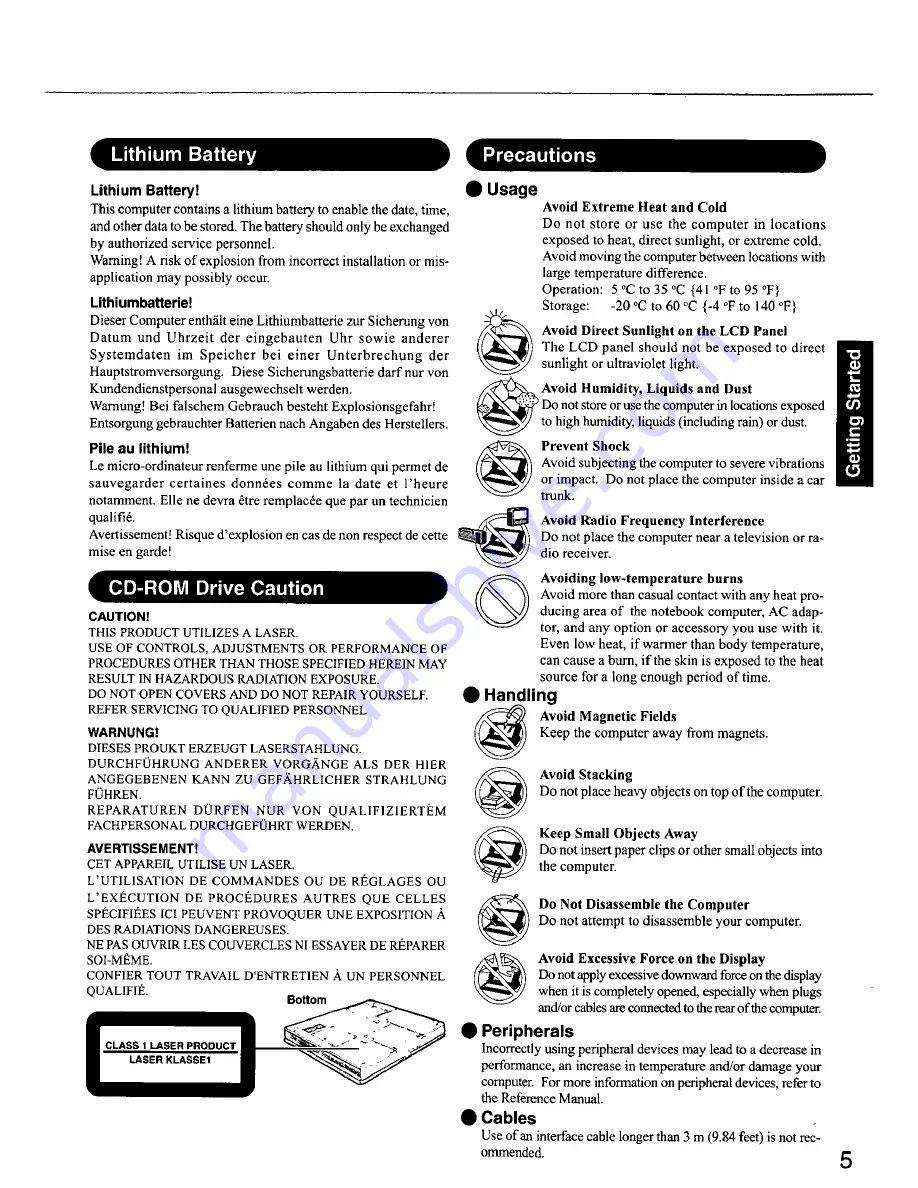 Panasonic Toughbook CF-48P4FAAEM Скачать руководство пользователя страница 5