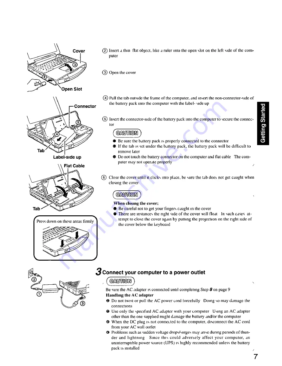 Panasonic Toughbook CF-71DJ48AAM Скачать руководство пользователя страница 7