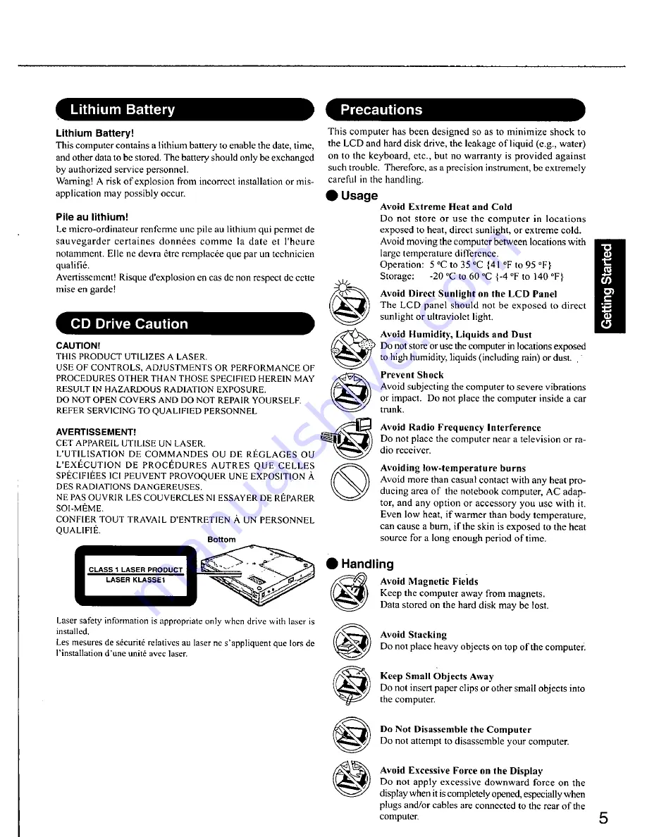 Panasonic Toughbook CF-72TCJUZEM Скачать руководство пользователя страница 5